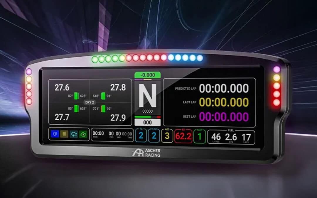 Ascher Racing onthult het AR8 Dashboard: XXL 8-inch scherm